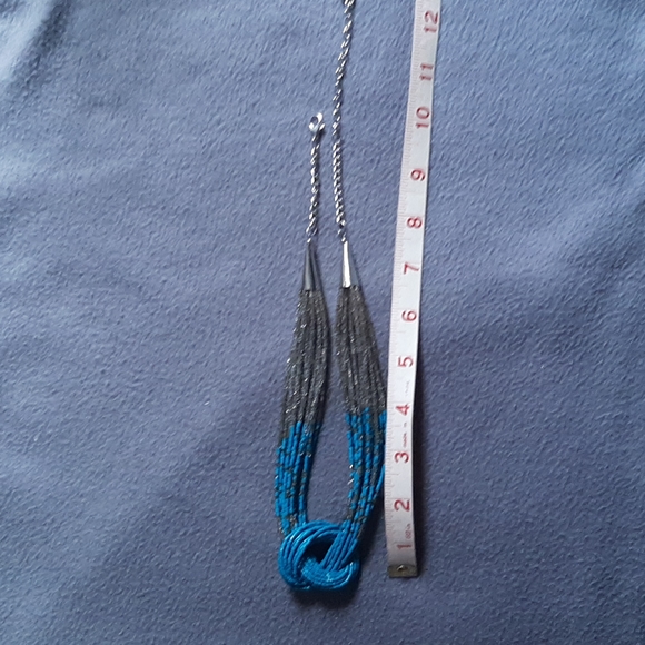 Seeded Necklace with Knot - Picture 2 of 2